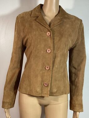 Ashwood Vintage Tan Suede Blazer Sz S